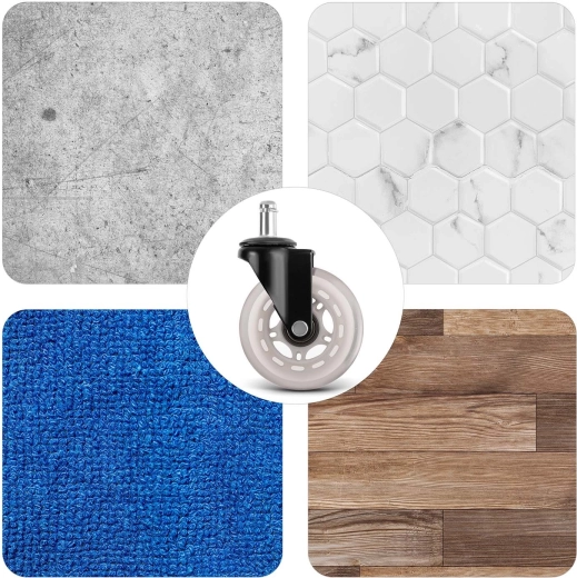 Quiet movement that is gentle on floors
