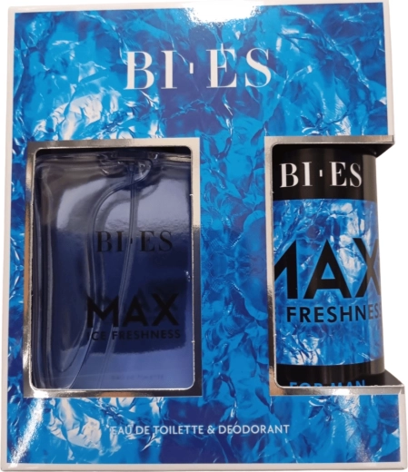 Men's Gift Set BI-ES Max Ice Freshness – Eau de Toilette 100 ml + Deodorant 150 ml