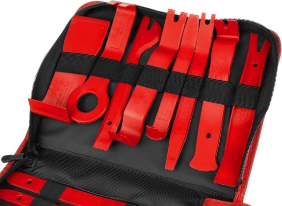 Pry tools for trims and upholstery without unnecessary damage