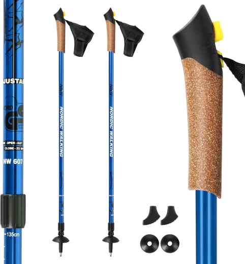 Nordic walking poles NILS Extreme NW607 blue