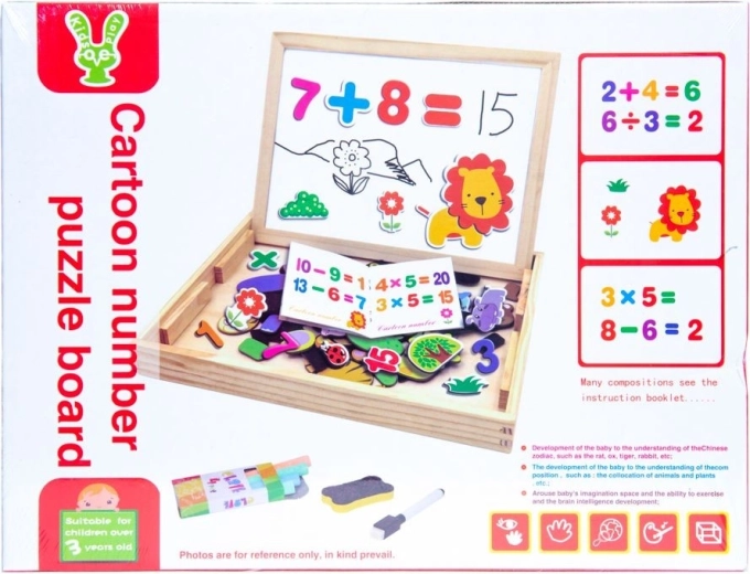 Magnetic pieces for learning through play