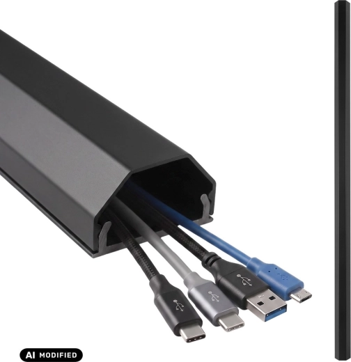 Aluminum cable cover strip Maclean MCTV-897