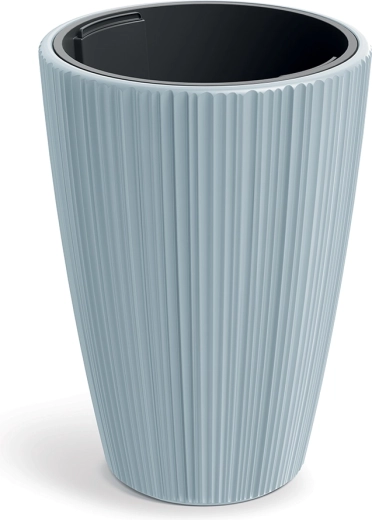 ORO Planter light grey 29.8 cm with inner insert