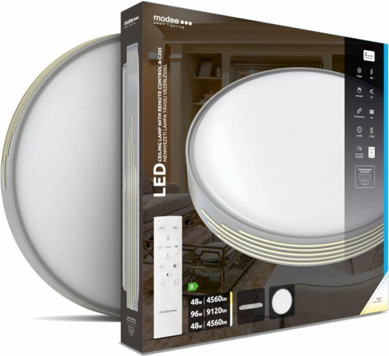 Ceiling LED Light Modee Smart Lighting A‑C205, 2×48 W, dimmable, with remote control