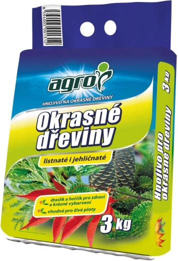 Mēslojums dekoratīvajiem kokaugiem 3 kg AGRO