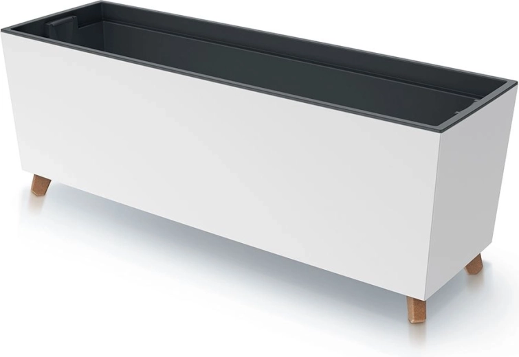 Planter with insert 77 cm white URBI CASE N