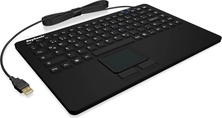 Silikona tastatūra ar skārienpaliktni IP68, 87 taustiņi un 12 FN