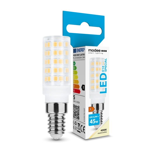 Modee Lighting LED keramikas spuldze E14 4,3 W 4000K 360°