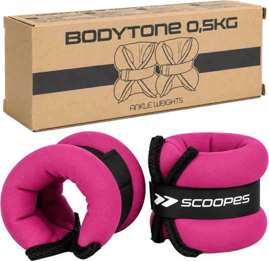 BodyTone svaru aproces plaukstas locītavām 0,5 kg rozā (2× 0,5 kg)