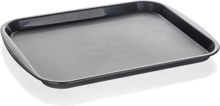 Servēšanas paplāte CULINARIA, plastmasa, melna, 35 × 26 × 2 cm