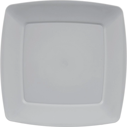Shallow plastic plate SANDY, grey, 23.5 × 23.5 cm