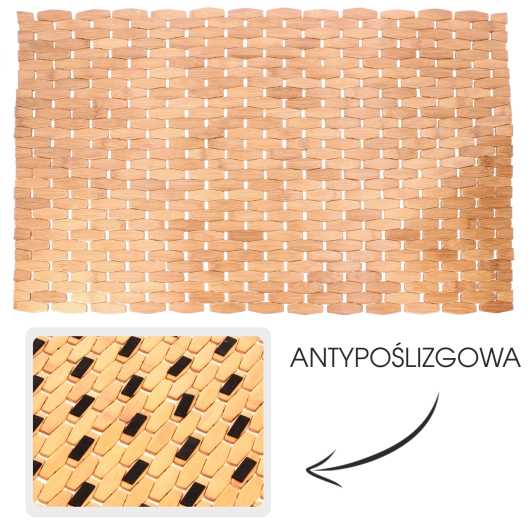 Grenada bamboo bathroom mat 50 × 70 cm