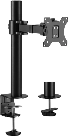 Steel desk monitor mount for 17–32 inch monitors up to 9 kg
