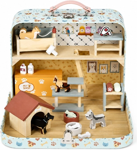 Two-level pet shop for creative scenarios
