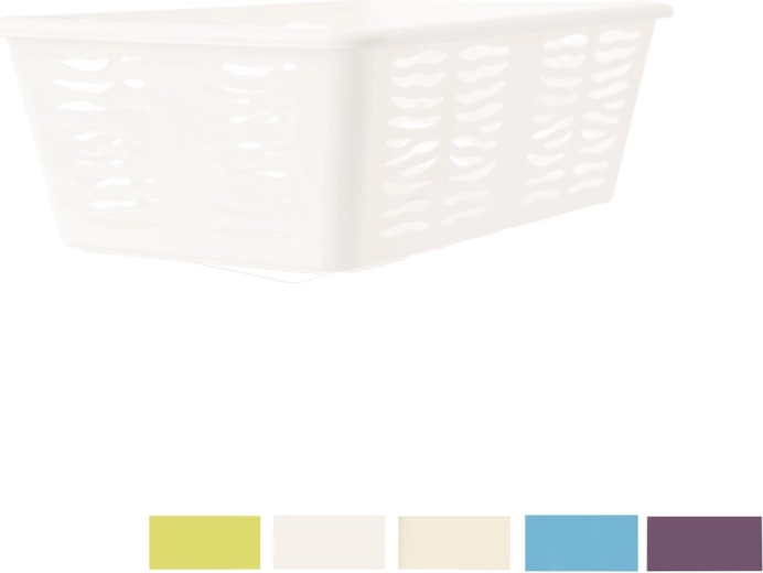 Uzglabāšanas groziņš Zebra – plastmasas organizators, krāsu mikss 25 × 15,8 × 8,1 cm