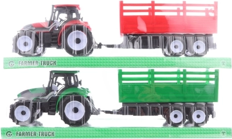 Plastmasas traktors ar piekabi bērniem