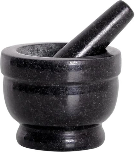 Granite mortar TORO black