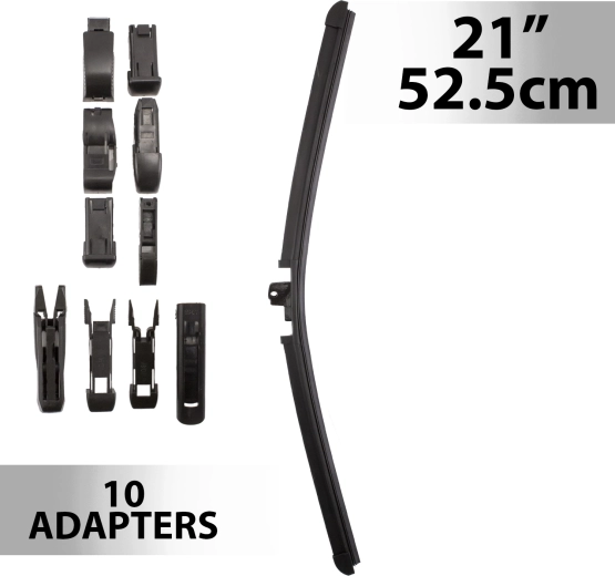 Stikla tīrītājs Carguard 21" / 52,5 cm ar 10 adapteriem