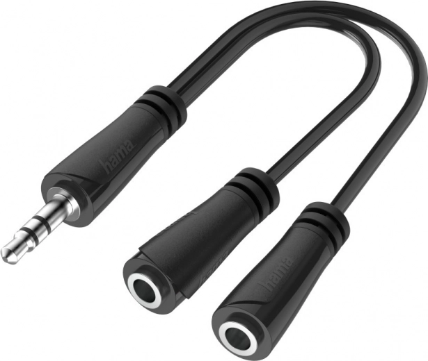 Stereo audio sadalītājs Jack 3,5 mm (1× spraudnis uz 2× ligzda)