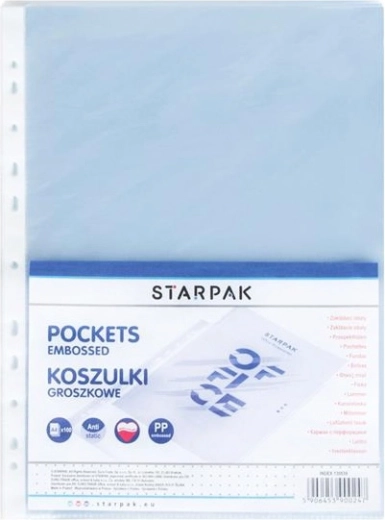 Eiro mapītes dokumentiem A4, matēta plastmasa, 100 gab.