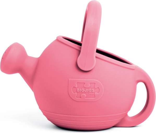 Silikona bērnu lejkanna Bigjigs Toys – koraļļu rozā