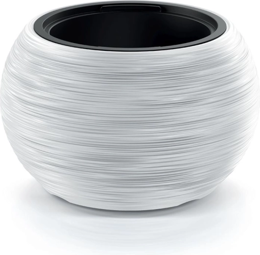 Puķu pods Furu Bowl 38 cm balts ar iekšējo ieliktni