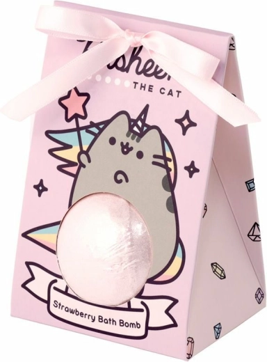 Pusheen The Cat putojošās vannas bumbas ar zemeņu aromātu, 6×55 g