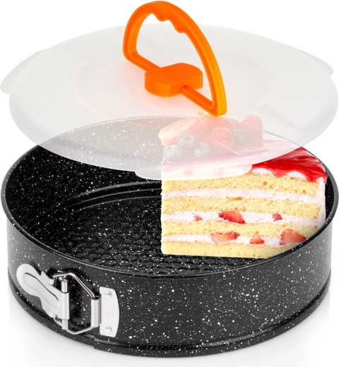 Atverama granīta kūku forma ar vāku 24 cm