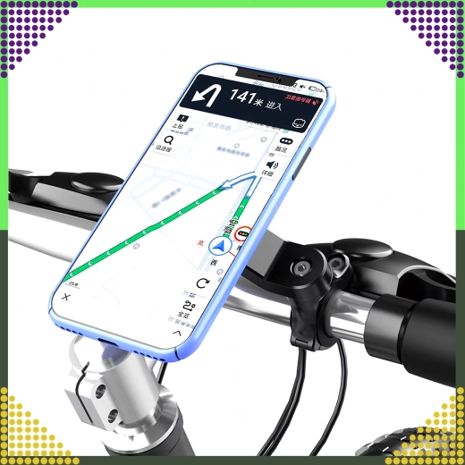 Universāls telefona turētājs velosipēdam un motociklam navigācijai