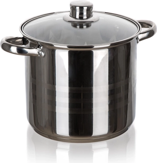 Nerūsējošā tērauda katls ar stikla vāku 20 cm, 5,6 l LIVING
