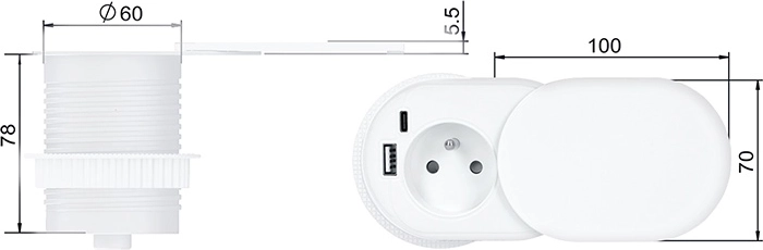 Designed for installation into a desktop