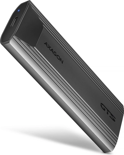 Ārējais bezskrūvju alumīnija korpuss ar USB‑C 3.2 Gen 2 SSD M.2 NVMe un SATA diskiem