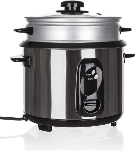 Nerūsējošā tērauda rīsu vārāmais katls 1,5 l ar Keep Warm funkciju, 500 W