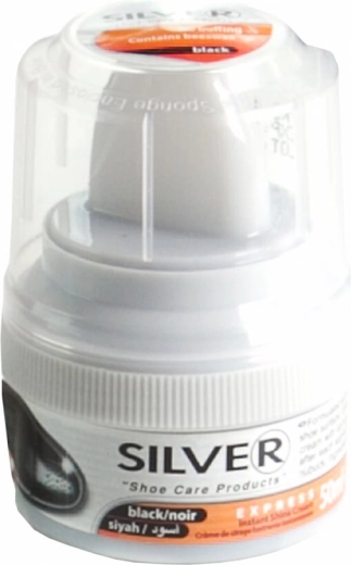 Silver pašspīdīgs apavu krēms ar aplikatoru, melns 50 ml