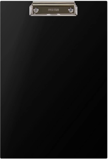 Classic A4 writing board with metal clip black