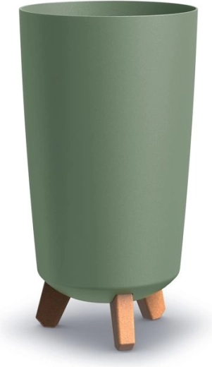 Augsts puķupods uz kājiņām Gracia Tubus Slim 19,5 cm – zemes zaļš