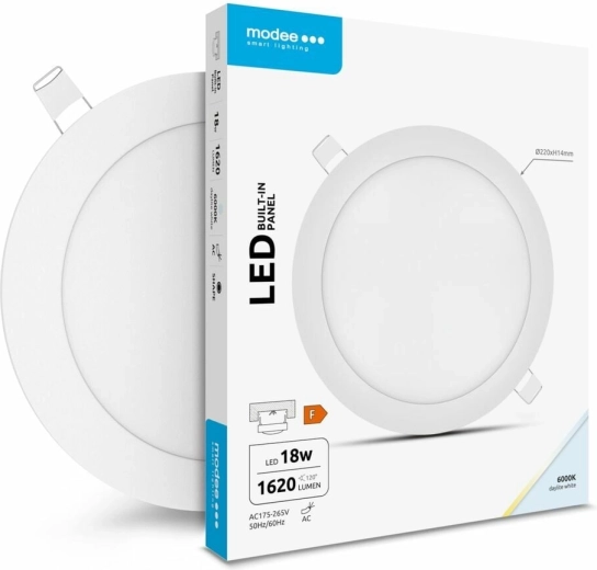 Apaļš LED panelis 18 W auksti balts MODEE LIGHTING
