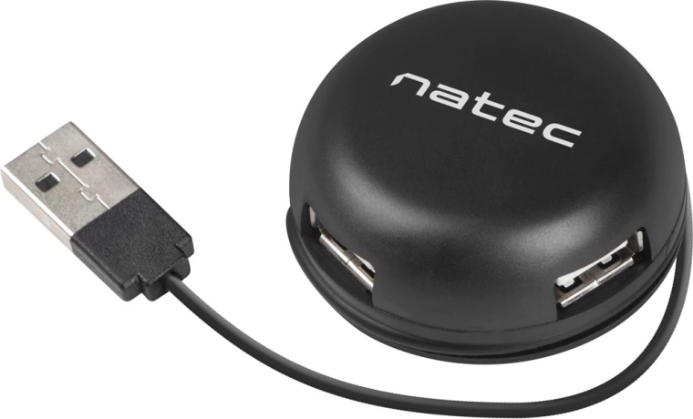 USB Hub Natec Bumblebee 4 Ports Black