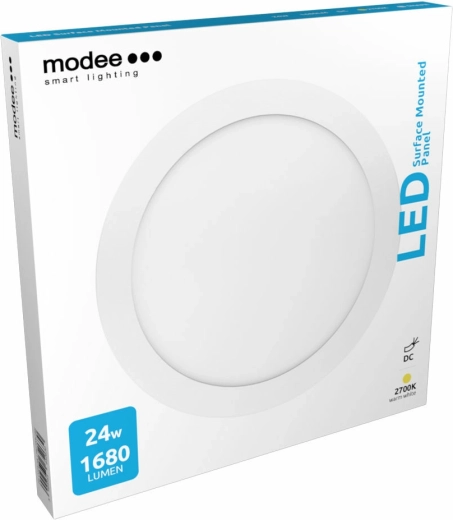 Modee LED griestu panelis 24 W, 1650 lm, 300 mm, silti balts