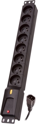 Rack-mounted Power Strip Lestar with Protection 8 Sockets
