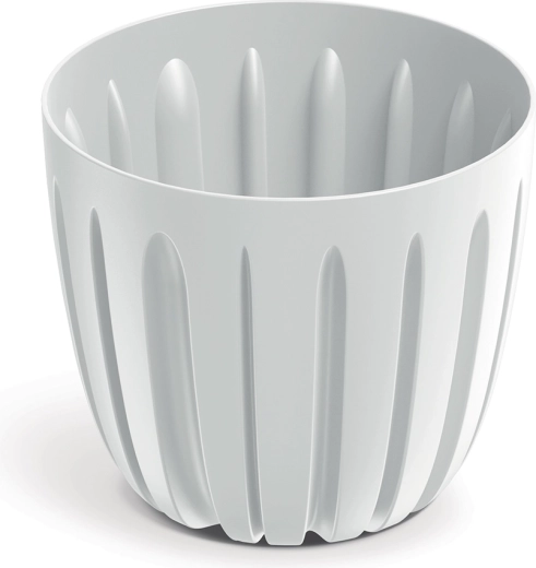Wario Plastic Flower Pot 16.8 cm White