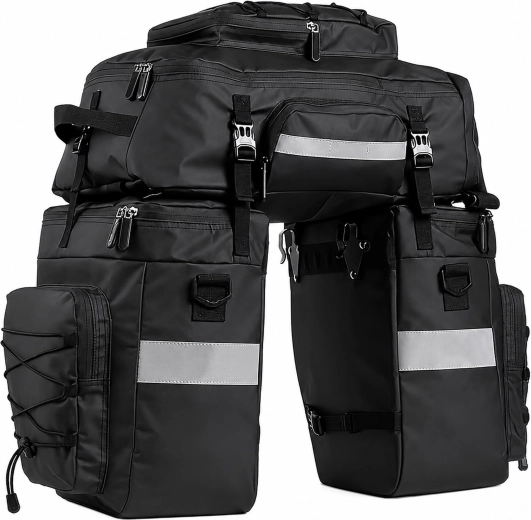 Ūdensizturīga velosipēda soma bagāžniekam 48 l 3 vienā XXL