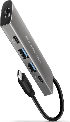 Daudzfunkcionāls USB‑C hubs 5 vienā 10 Gb/s ar HDMI 4K un Power Delivery