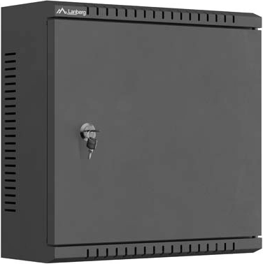 Lanberg wall-mounted installation cabinet TPR 10" with MESH panel 340 × 340 × 140 mm, black