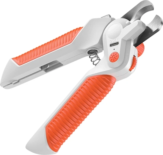 Rojeco nagu knaibles mājdzīvniekiem ar LED apgaismojumu