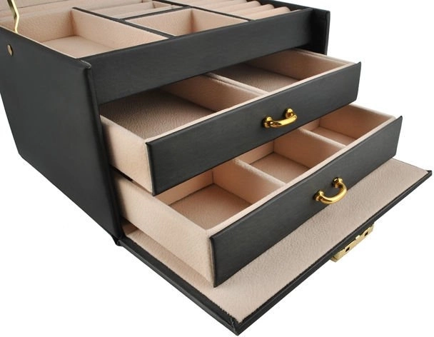 Clear layout: 20 compartments and 2 drawers