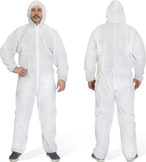 Disposable Work Coverall with Hood XL