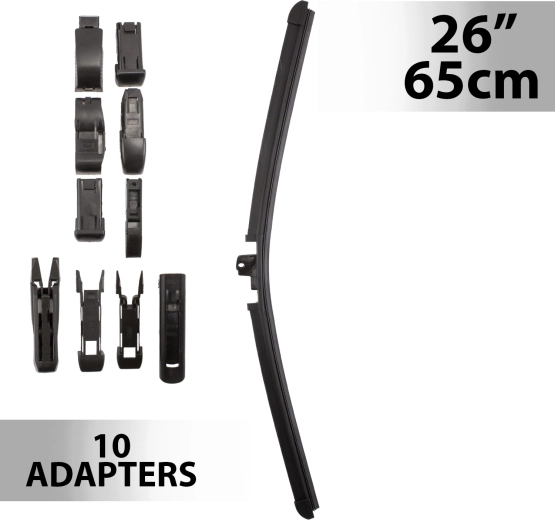 Stikla tīrītājs Carguard 26"/65 cm ar 10 adapteriem
