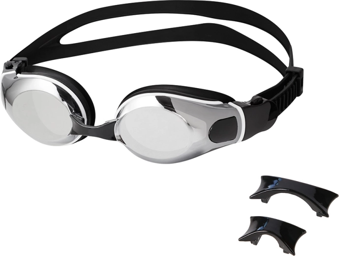 NILS Aqua swimming goggles with anti-fog and UV protection, black