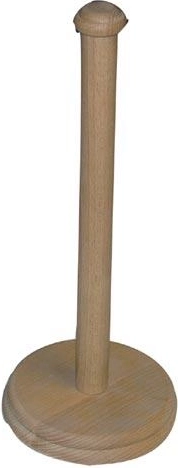 Koka statīvs virtuves papīra dvieļiem 33 cm no dižskābarža koka